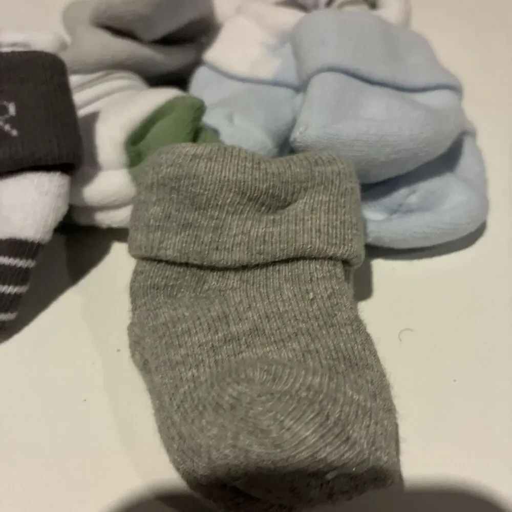 Infant Boy Socks Bundles- 8 Pairs/Gray, Stripes, Dino & ROAR Designs